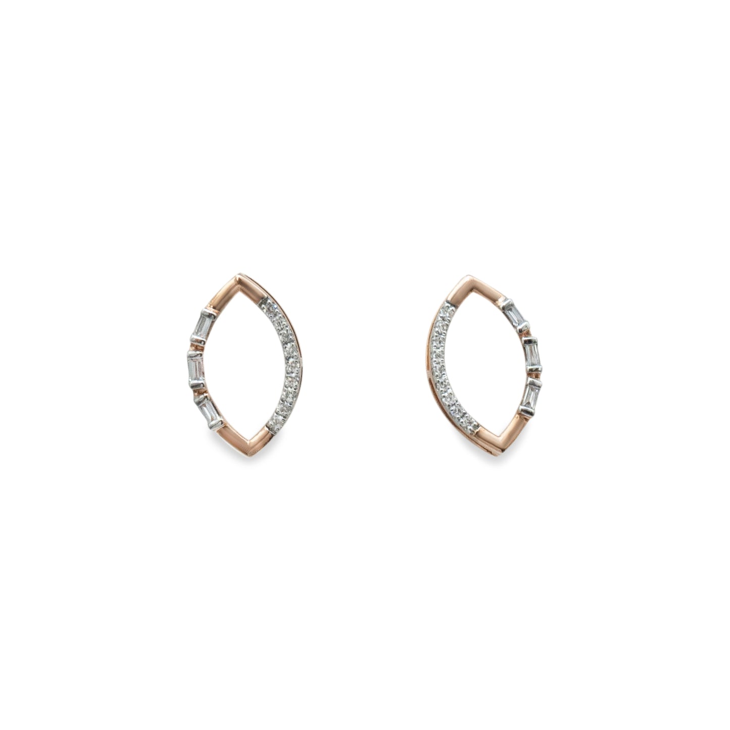 Open Leaf Marquise Earrings