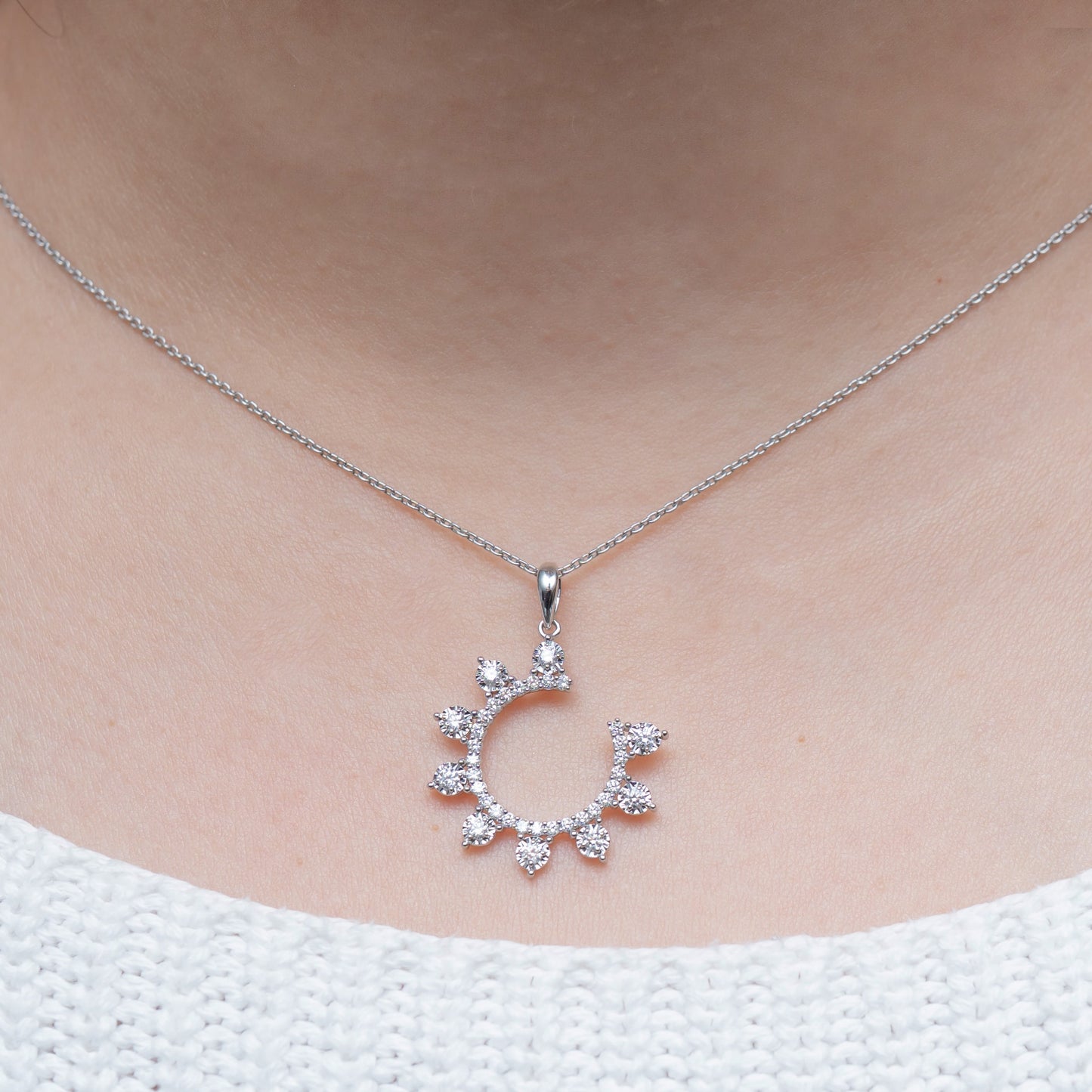 Luna Grace Diamond Pendant