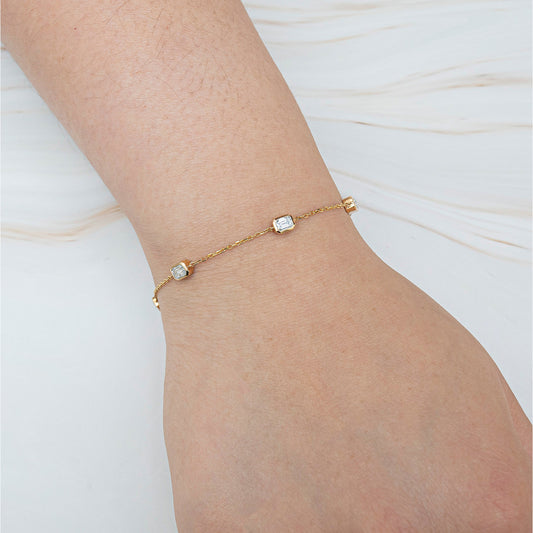 Emerald Diamond Bracelet