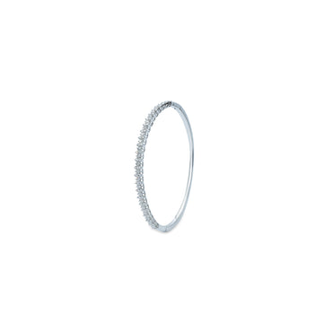White Gold Tennis Bangle