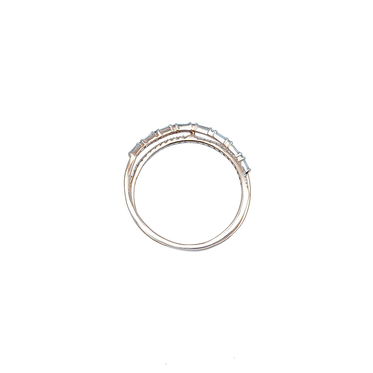 Delicate Crossover Diamond Band