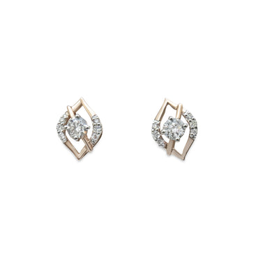 Diamond Evileye Stud Earrings