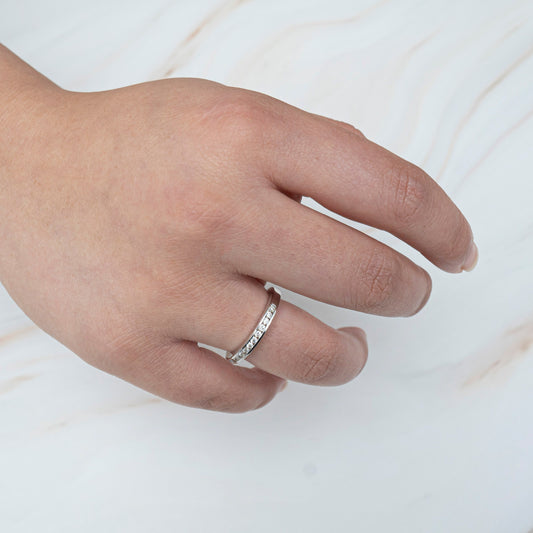 Eternal Light Channel Setting wedding band