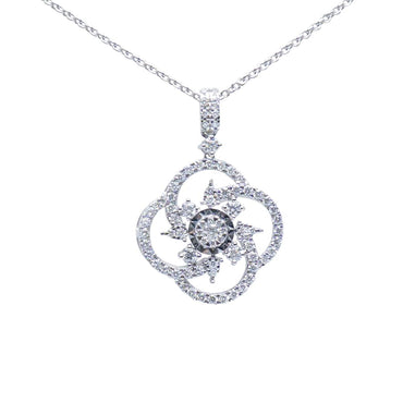 Sun Swirl Diamond Pendant