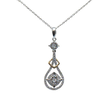 Teardrop Glow Diamond Pendant