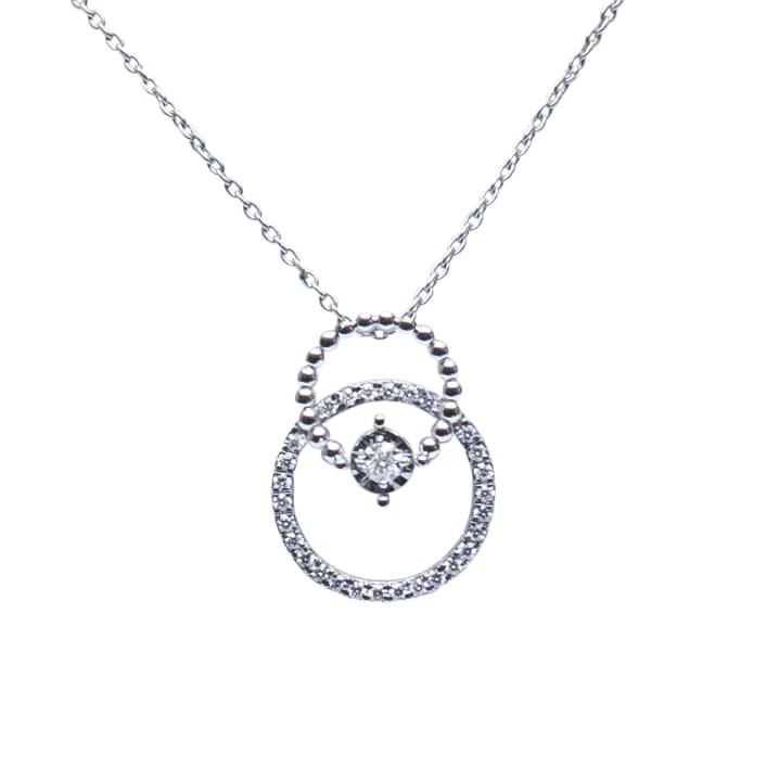 Overlapping luna pendant