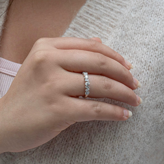 Fancy Cut Diamond Band