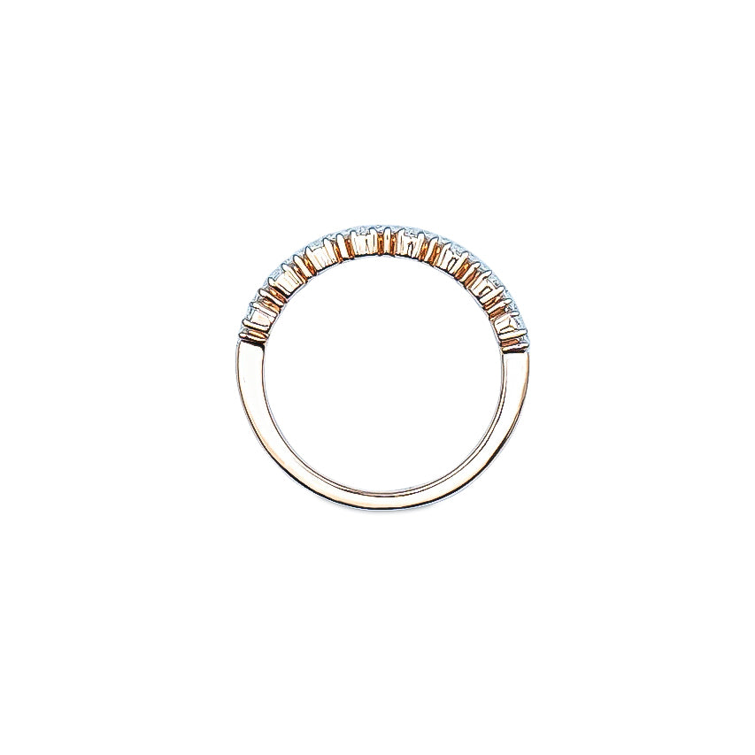 Alternating Pear Wedding Band