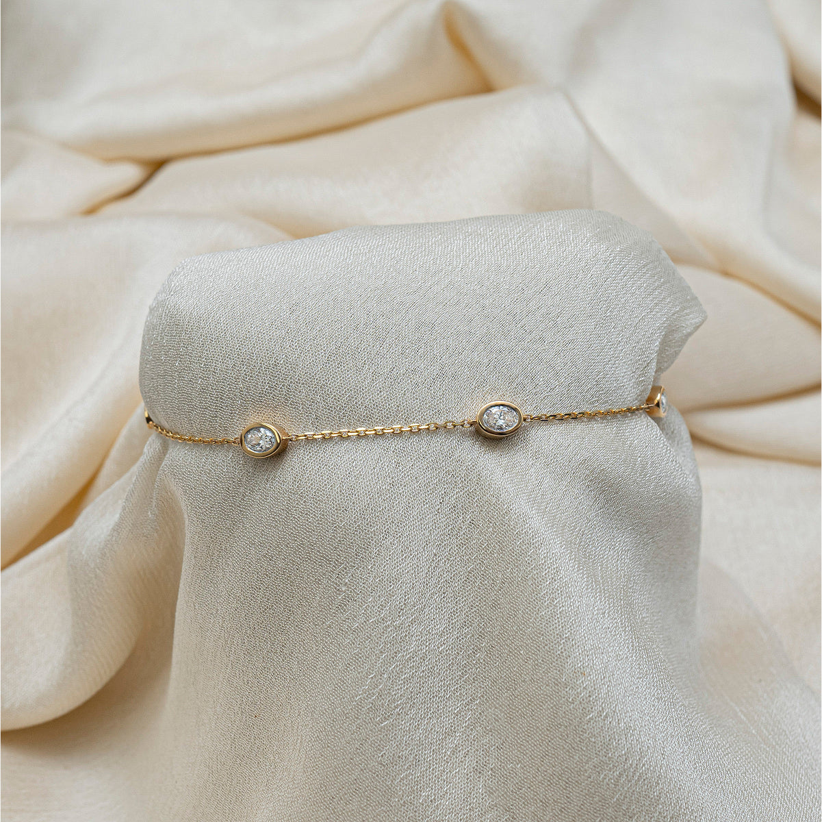 Oval Diamond Bracelet