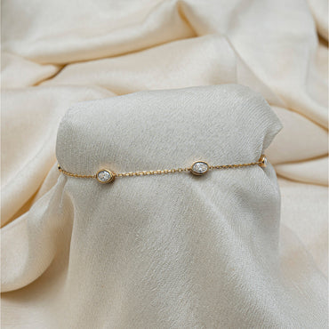 Oval Diamond Bracelet