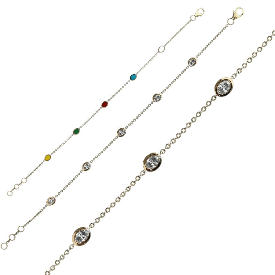 Oval Diamond Bracelet