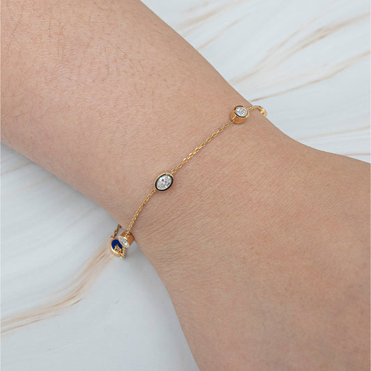 Oval Diamond Bracelet