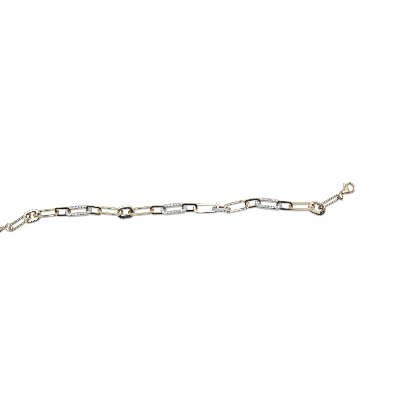 The Lumiere Diamond Accent Paperclip Bracelet