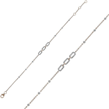 Delicate Link Diamond Bracelet