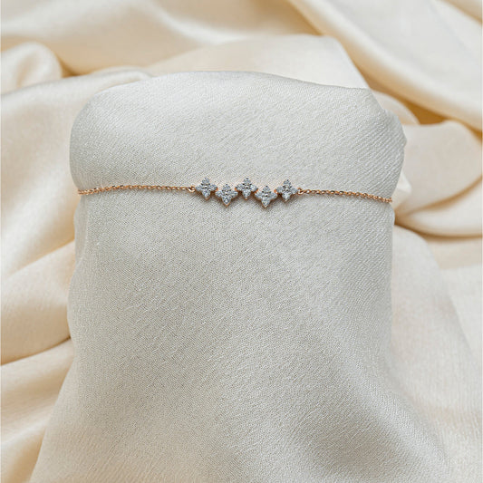Flower Diamond Bracelet