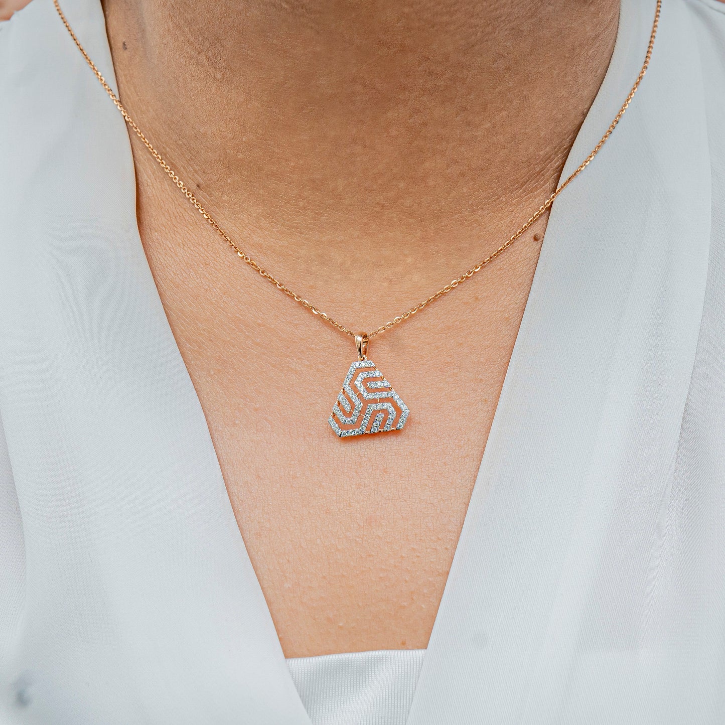 Diamond Prism Pendant
