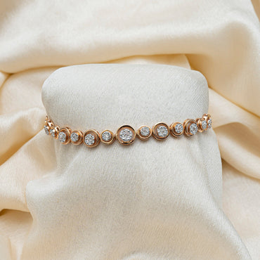 Ember Diamond Cluster Bracelet