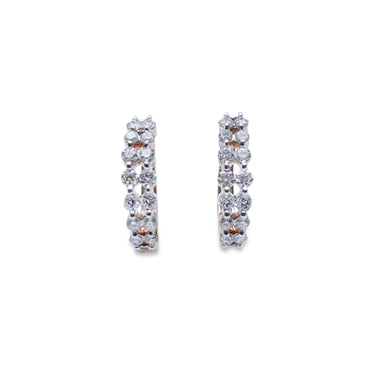 The diamond duo hoops