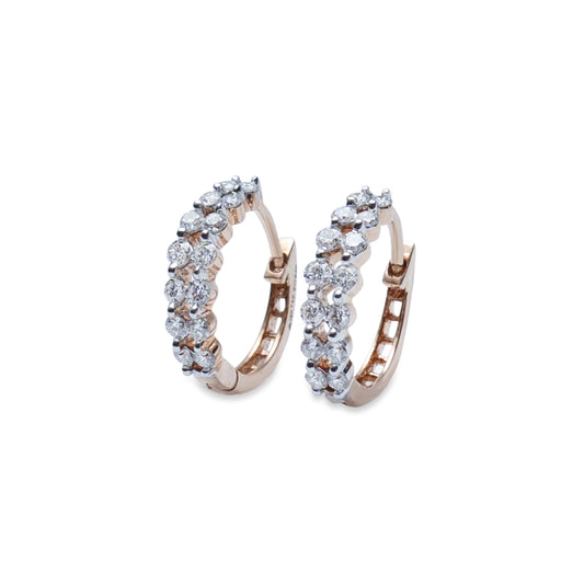 The diamond duo hoops