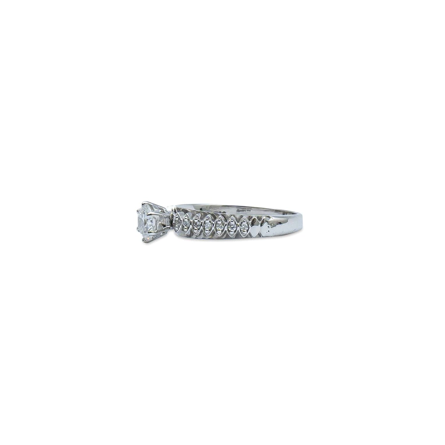 Radiant Heritage Solitaire Ring