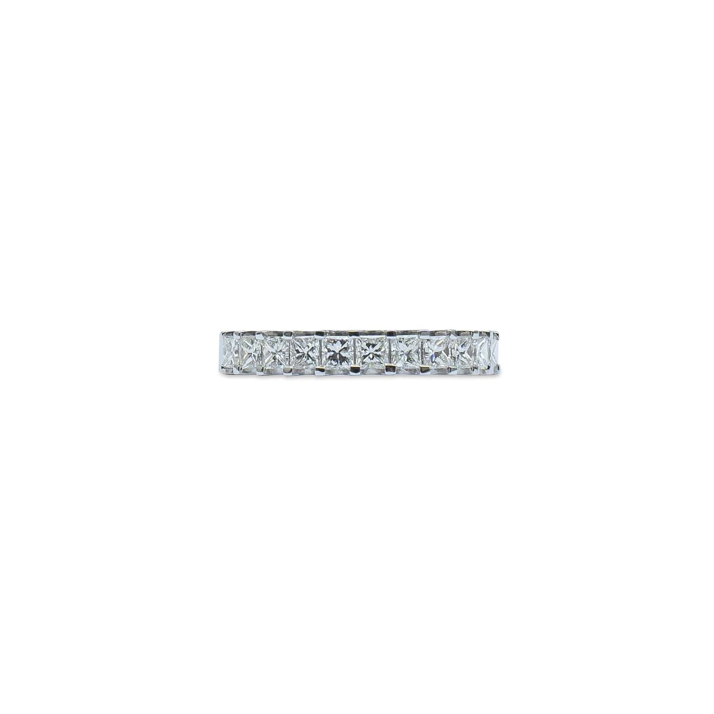 Princess cut Half-Eternity Diamond band