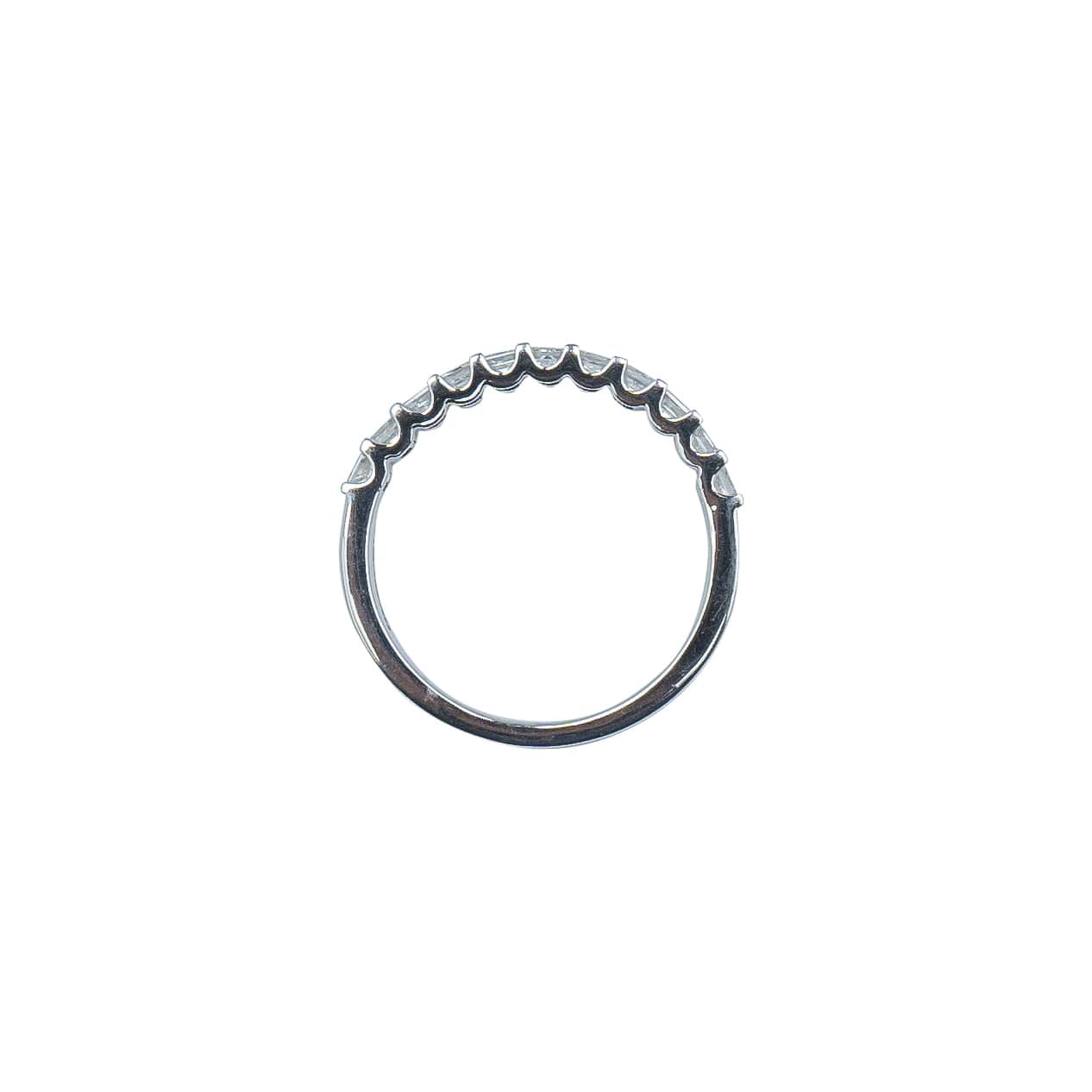 Princess cut Half-Eternity Diamond band