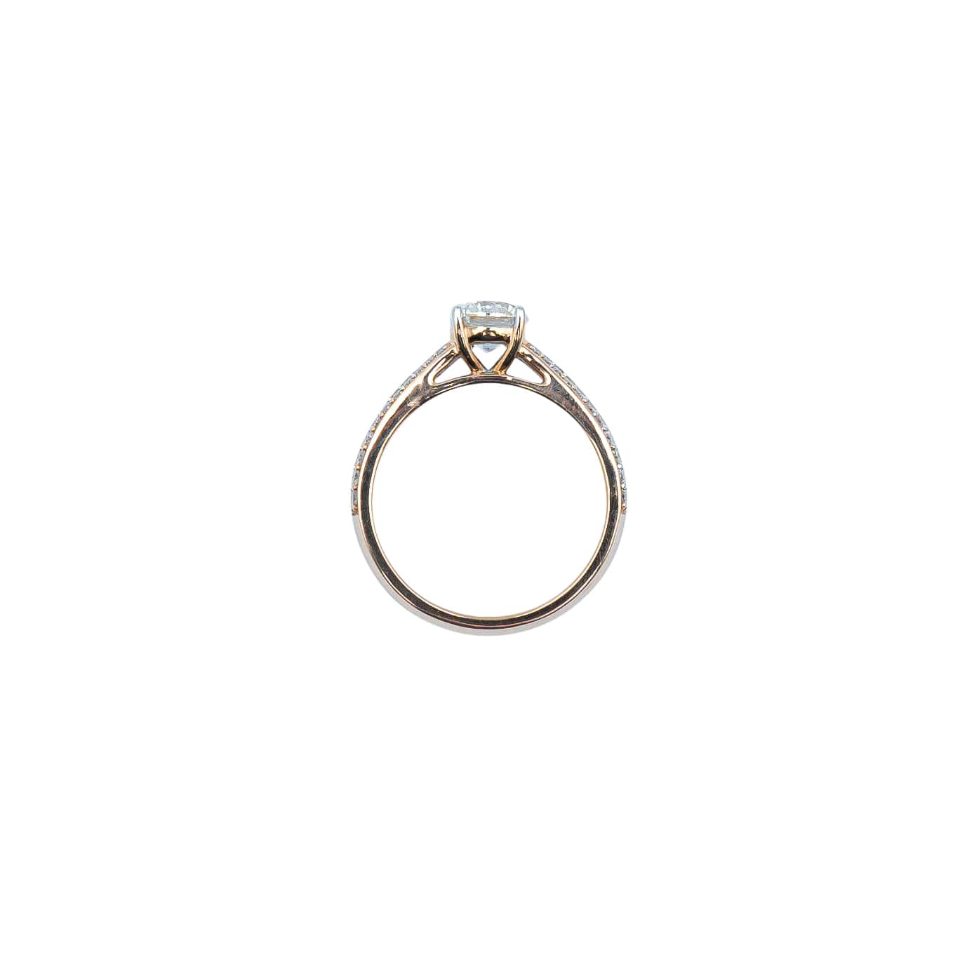 Rosé Cascade diamond ring