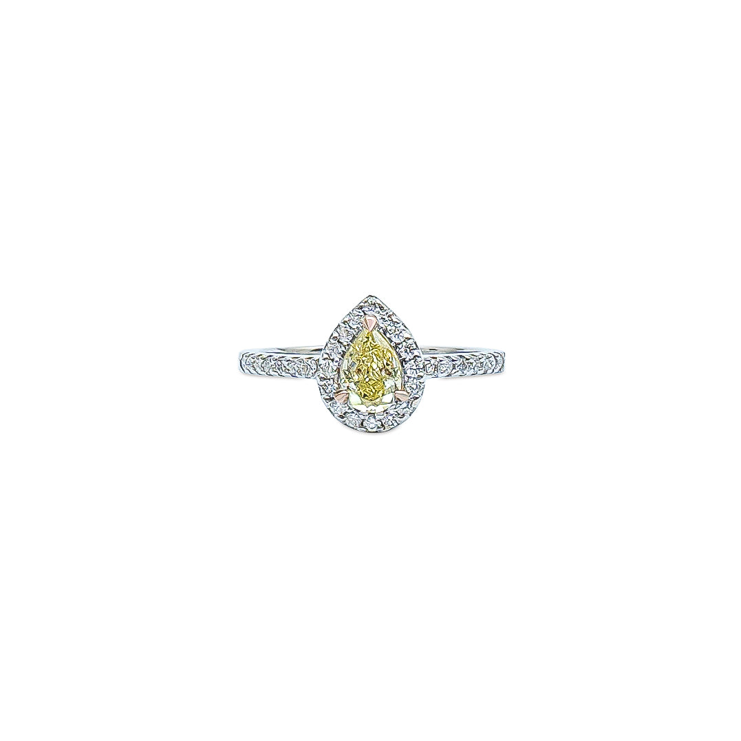 Fancy Intense Yellow Pear Diamond
