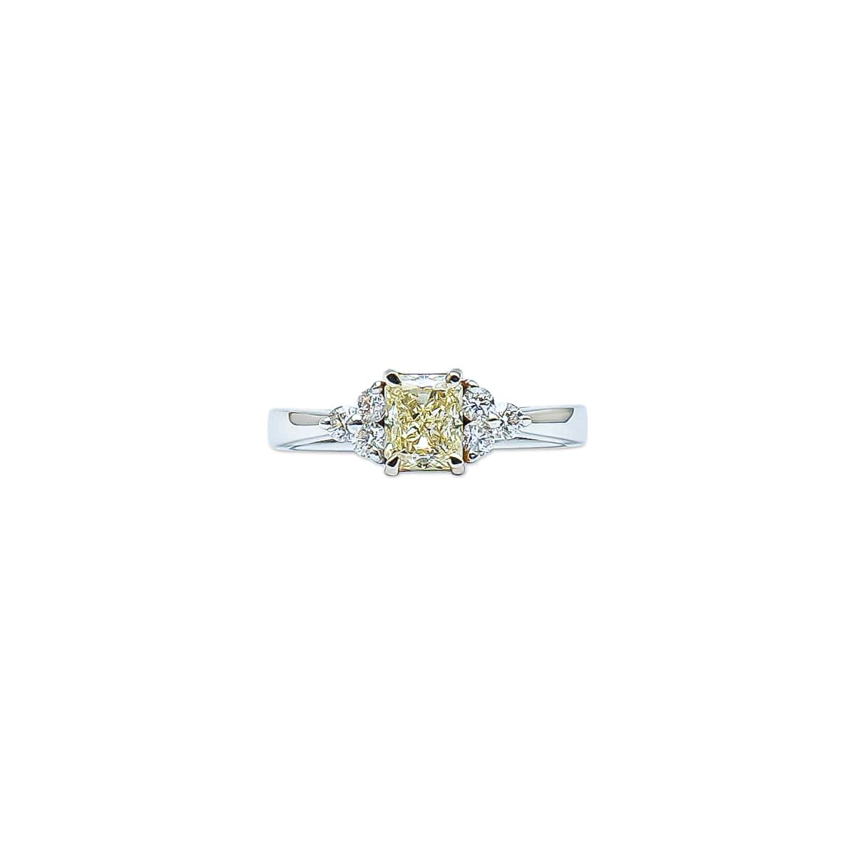 Radiant Cut 3 Stone Inspired Ring