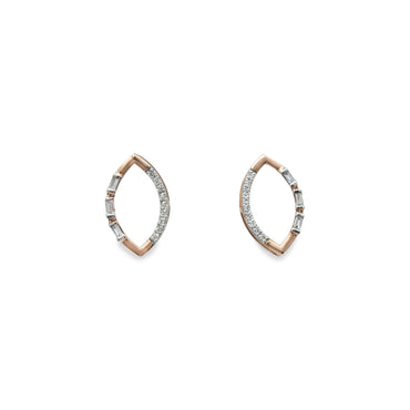 Open Leaf Marquise Earrings