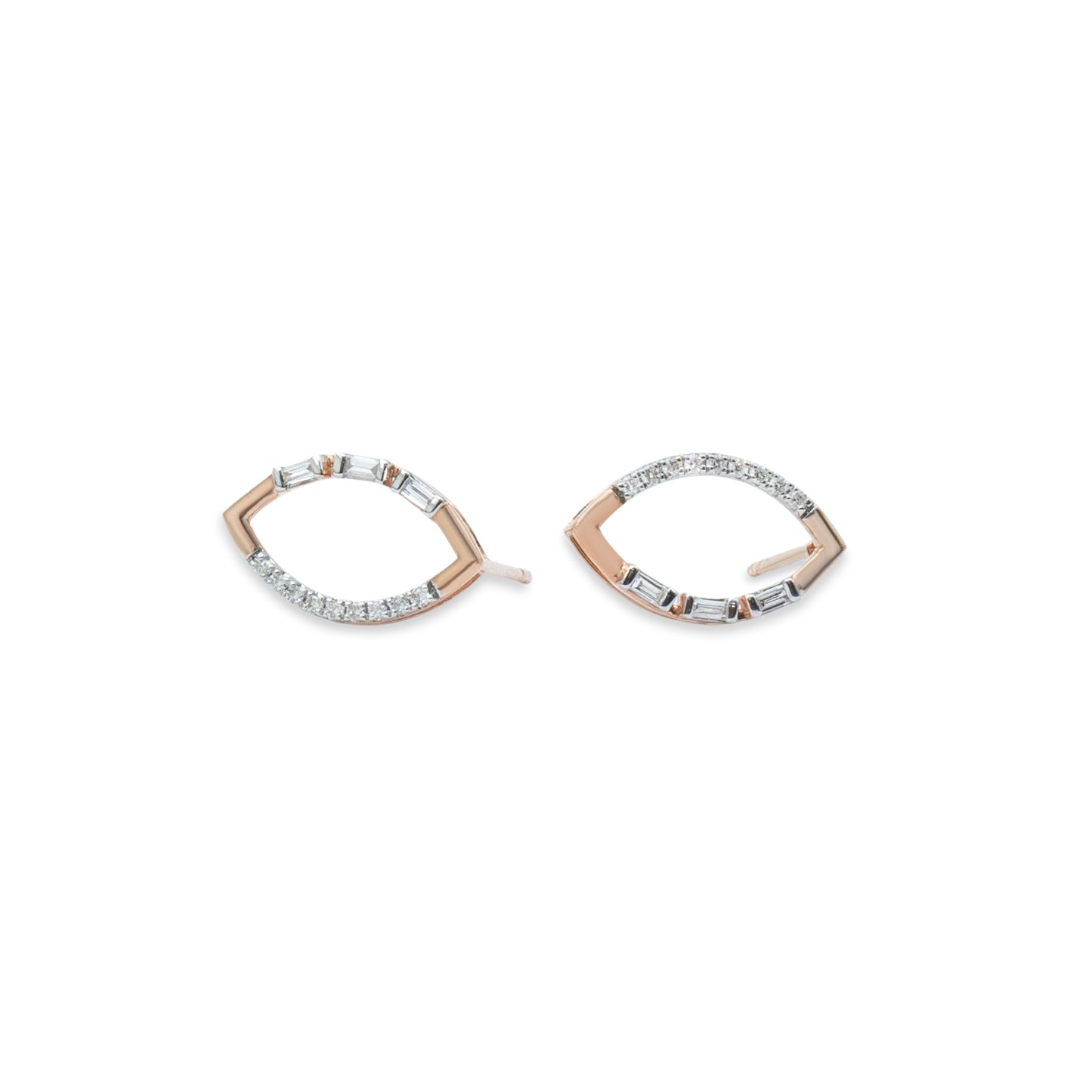 Open Leaf Marquise Earrings