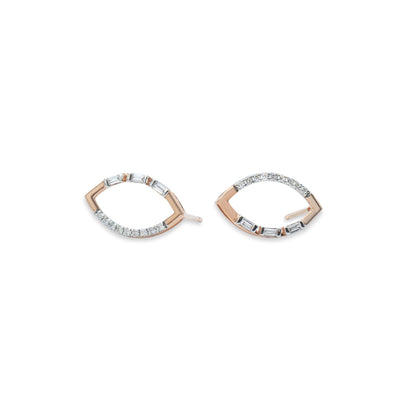 Open Leaf Marquise Earrings