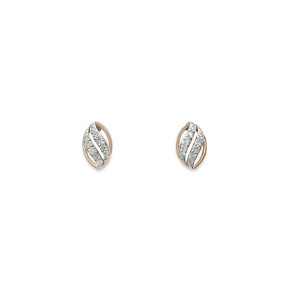 Gilded Leaf Studs