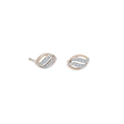 Gilded Leaf Studs