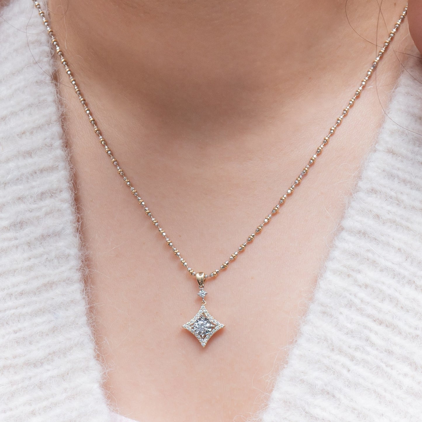 Dainty Star Diamond Pendant