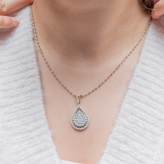 Cluster Teardrop Pendant