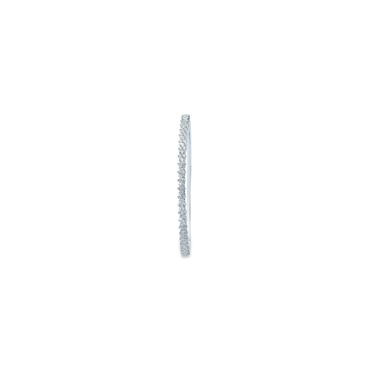 White Gold Tennis Bangle