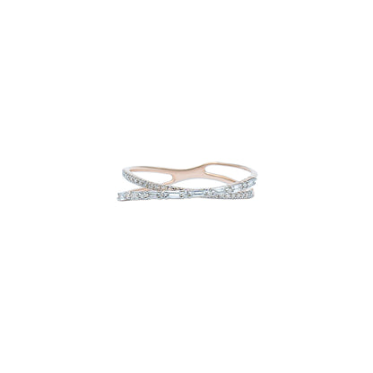 Delicate Crossover Diamond Band