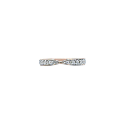 Diamond Bow Stackable Band