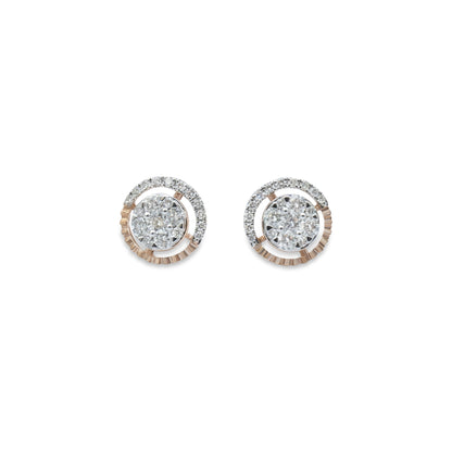 Infinity Swirl Diamond Studs