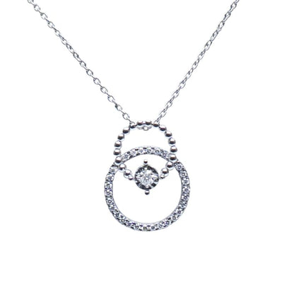 Overlapping luna pendant