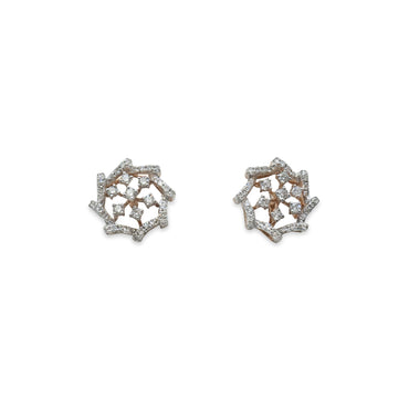 Blossom Flower Diamond Earrings