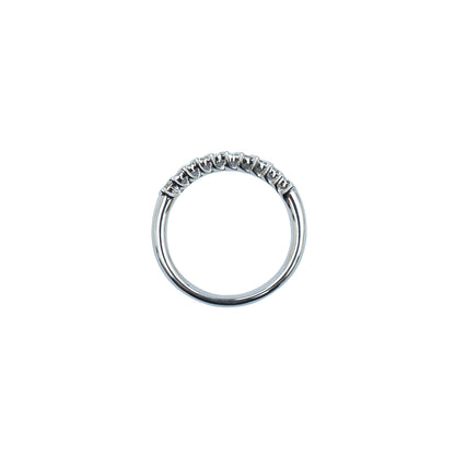 Tilted Emerald Diamond Band