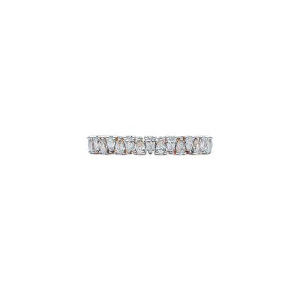 Alternating Pear Wedding Band