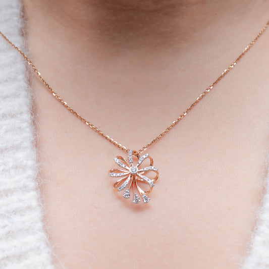 Bow Diamond Pendant