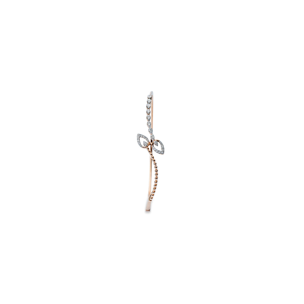 Twin Leaf Embrace Bangle