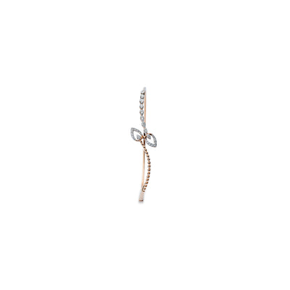 Twin Leaf Embrace Bangle