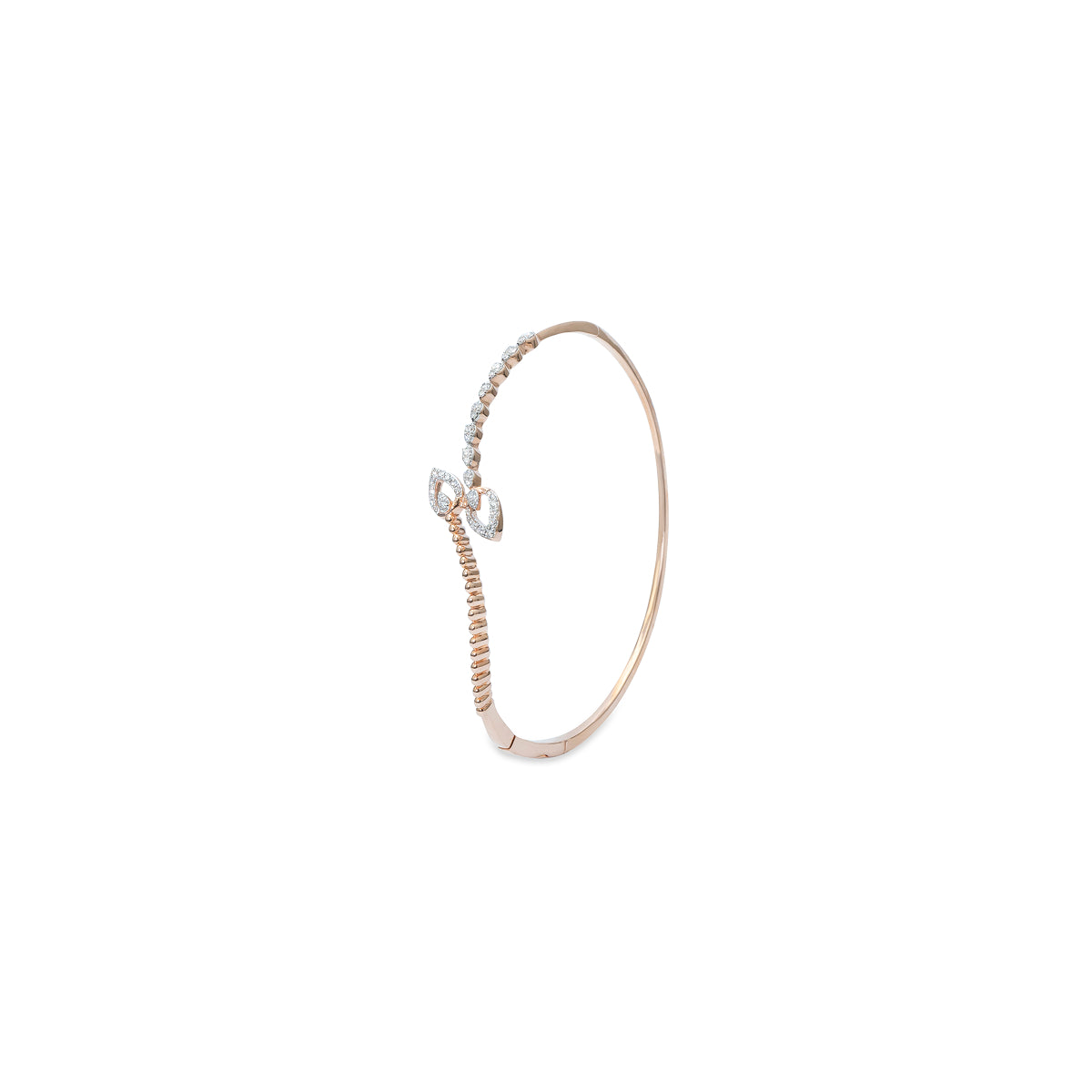 Twin Leaf Embrace Bangle