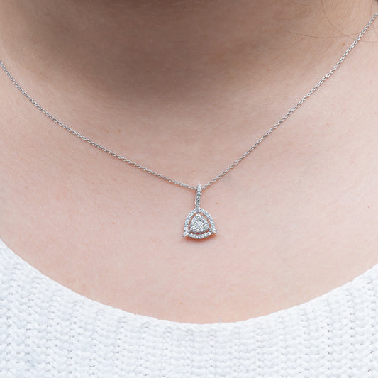 Trio Point Diamond Pendant