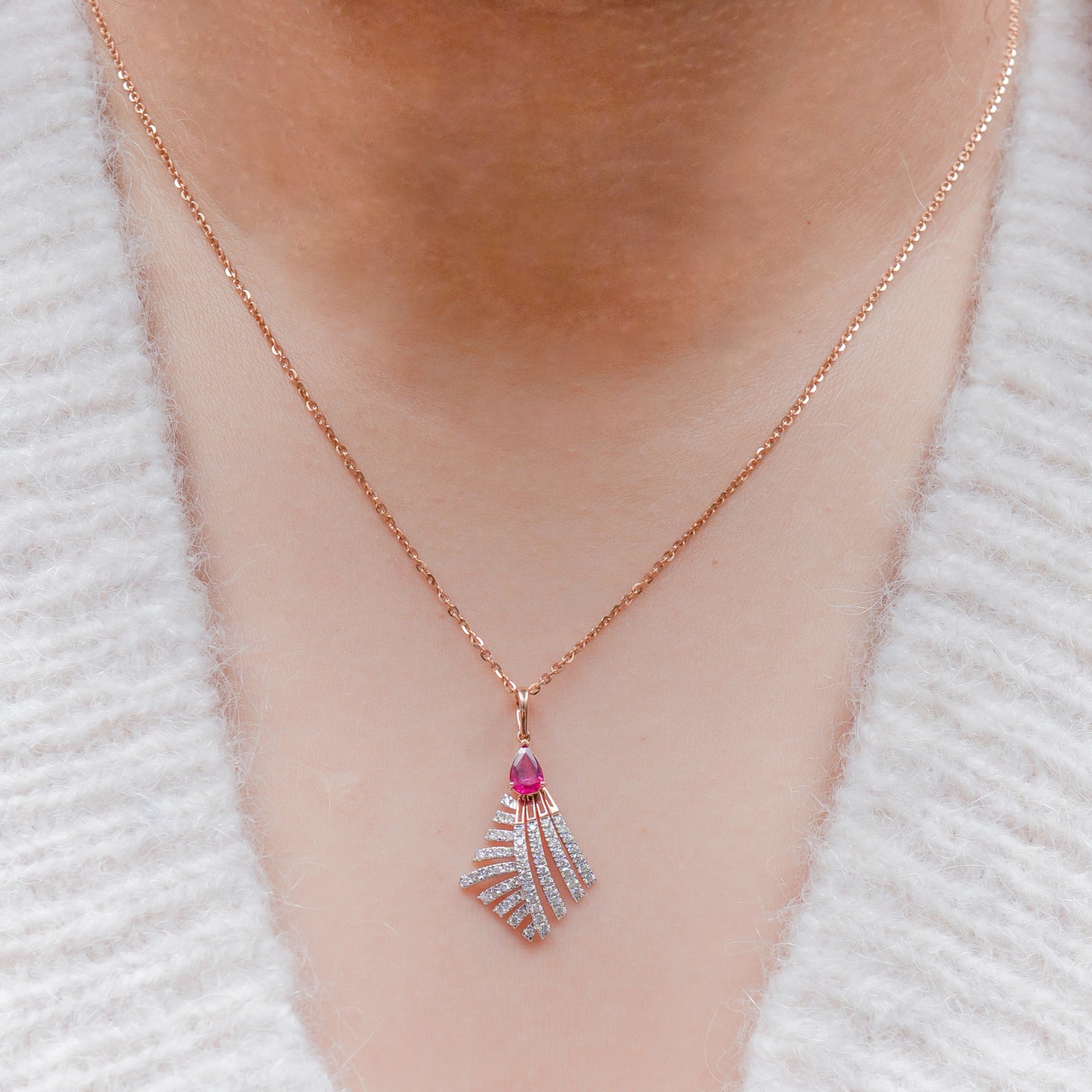 Ruby Radiant Pendant